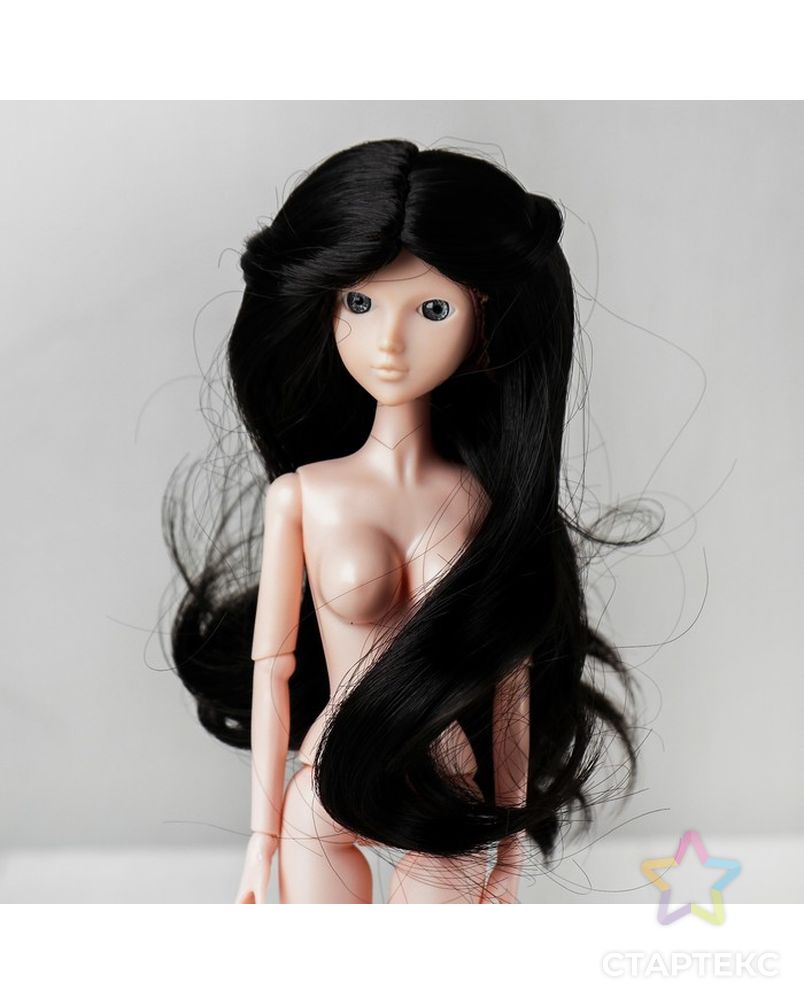 Волосы для кукол "Волнистые с хвостиком" размер маленький, цвет 2В арт. СМЛ-16162-1-СМЛ3934316 2