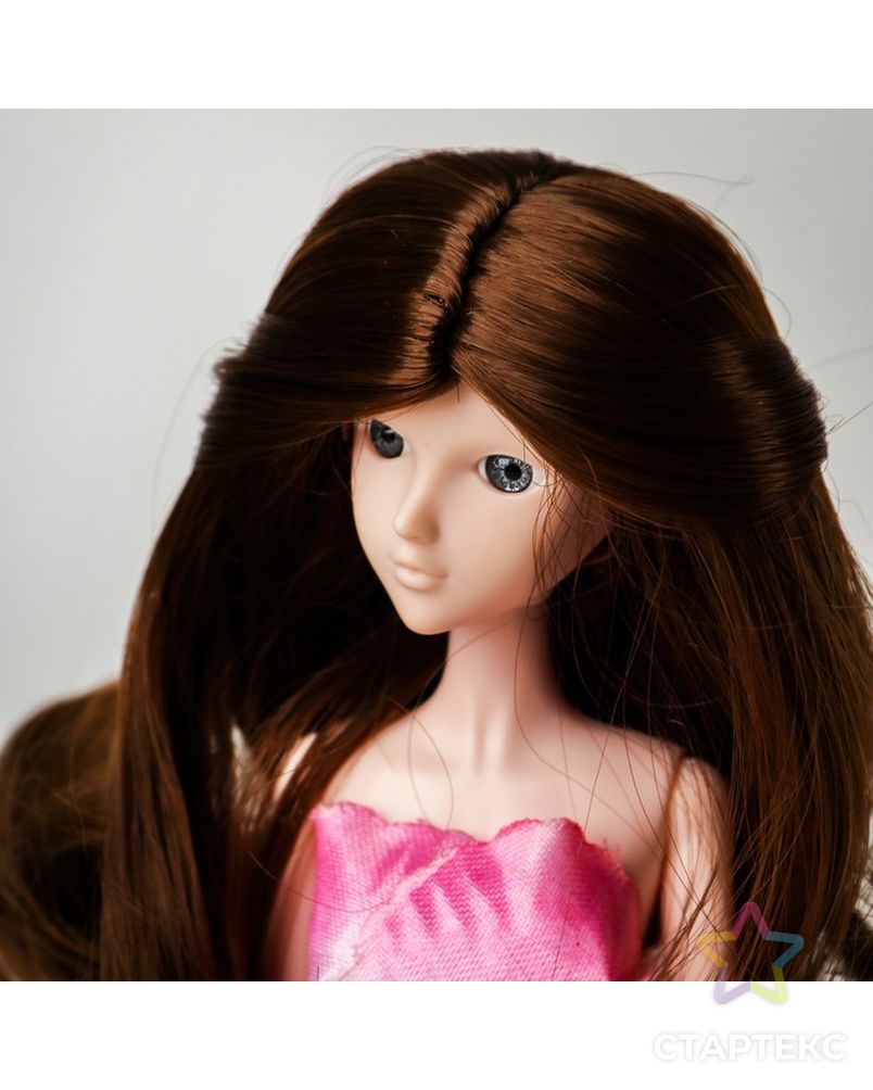 Волосы для кукол "Волнистые с хвостиком" размер маленький, цвет 9 арт. СМЛ-16163-1-СМЛ3934317 1
