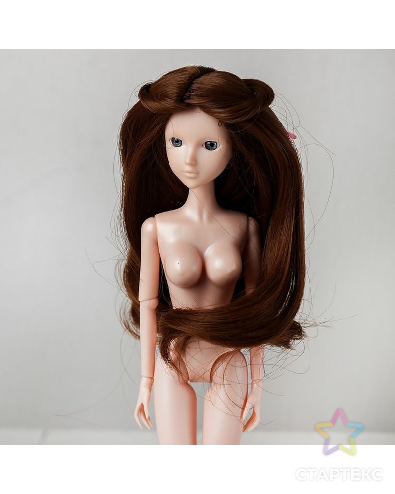 Волосы для кукол "Волнистые с хвостиком" размер маленький, цвет 12В арт. СМЛ-16164-1-СМЛ3934318 2