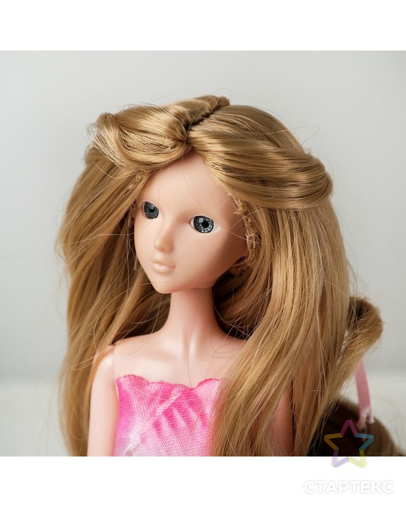 Волосы для кукол "Волнистые с хвостиком" размер маленький, цвет 16 арт. СМЛ-16167-1-СМЛ3934321