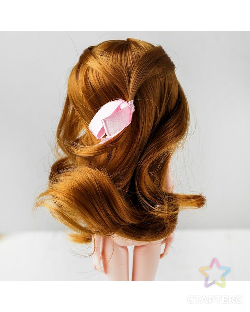 Волосы для кукол "Волнистые с хвостиком" размер маленький, цвет 16А арт. СМЛ-16168-1-СМЛ3934322