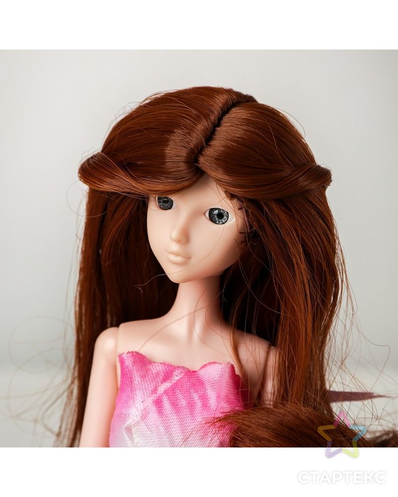 Волосы для кукол "Волнистые с хвостиком" размер маленький, цвет 30Y арт. СМЛ-16172-1-СМЛ3934326 1