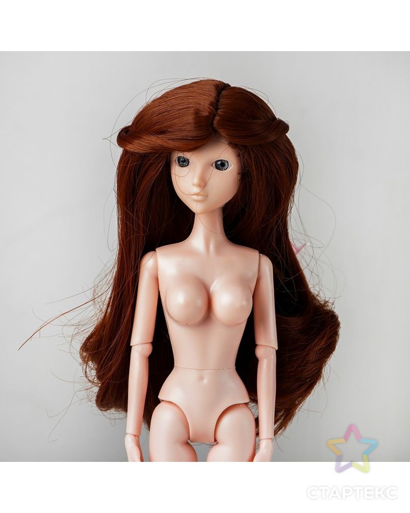 Волосы для кукол "Волнистые с хвостиком" размер маленький, цвет 30Y арт. СМЛ-16172-1-СМЛ3934326 2