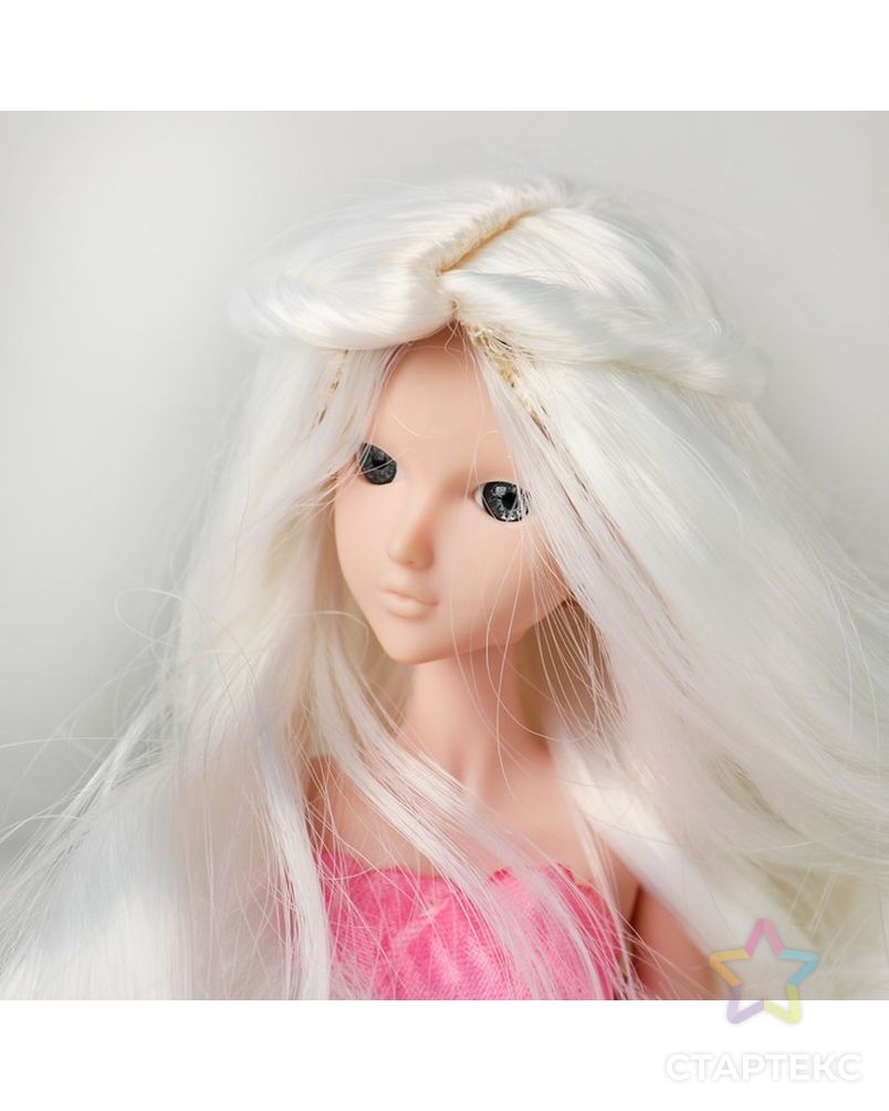 Волосы для кукол "Волнистые с хвостиком" размер маленький, цвет 60 арт. СМЛ-16173-1-СМЛ3934327 1