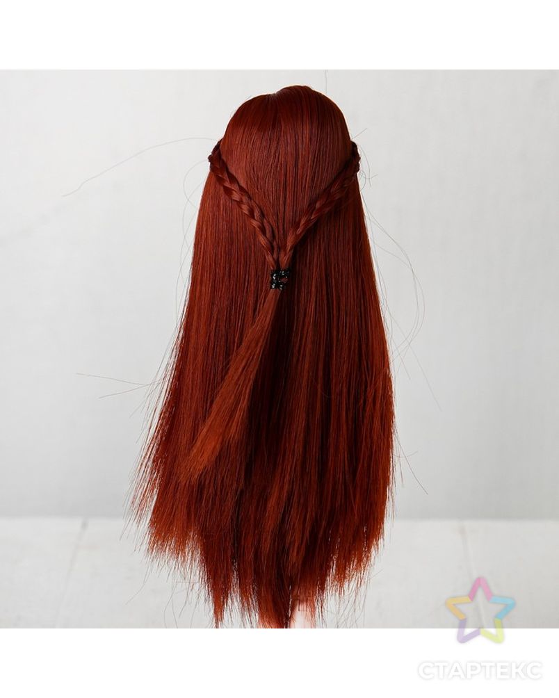 Волосы для кукол "Прямые с косичками" размер маленький, цвет 350 арт. СМЛ-16180-1-СМЛ3934334 3