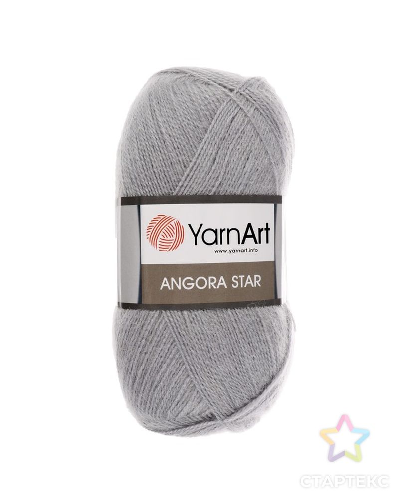 Пряжа "Angora Star" 20% шерсть 80% акрил 500м/100гр (501 белый) арт. СМЛ-23239-4-СМЛ3935797 2