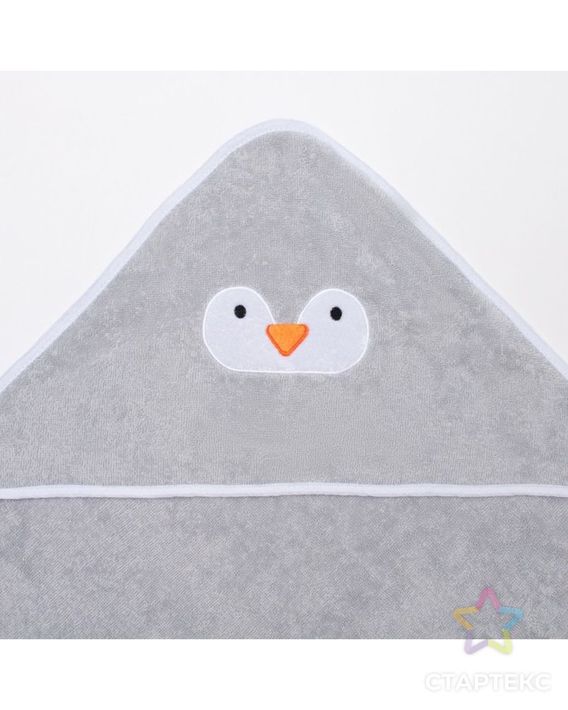 Набор "Пингвин", махровое полотенце с капюшоном 85*85 см, следки 16 см арт. СМЛ-23778-2-СМЛ3942808 3