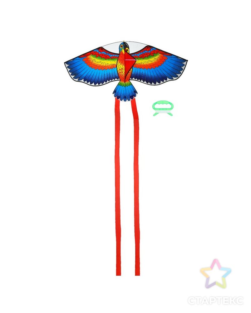 Воздушный змей «Птица», с леской, цвета МИКС арт. СМЛ-133729-1-СМЛ0003949831 1
