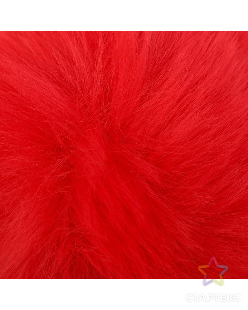 Помпон искусственный мех "Красный" д.10 см арт. СМЛ-16426-1-СМЛ3950316