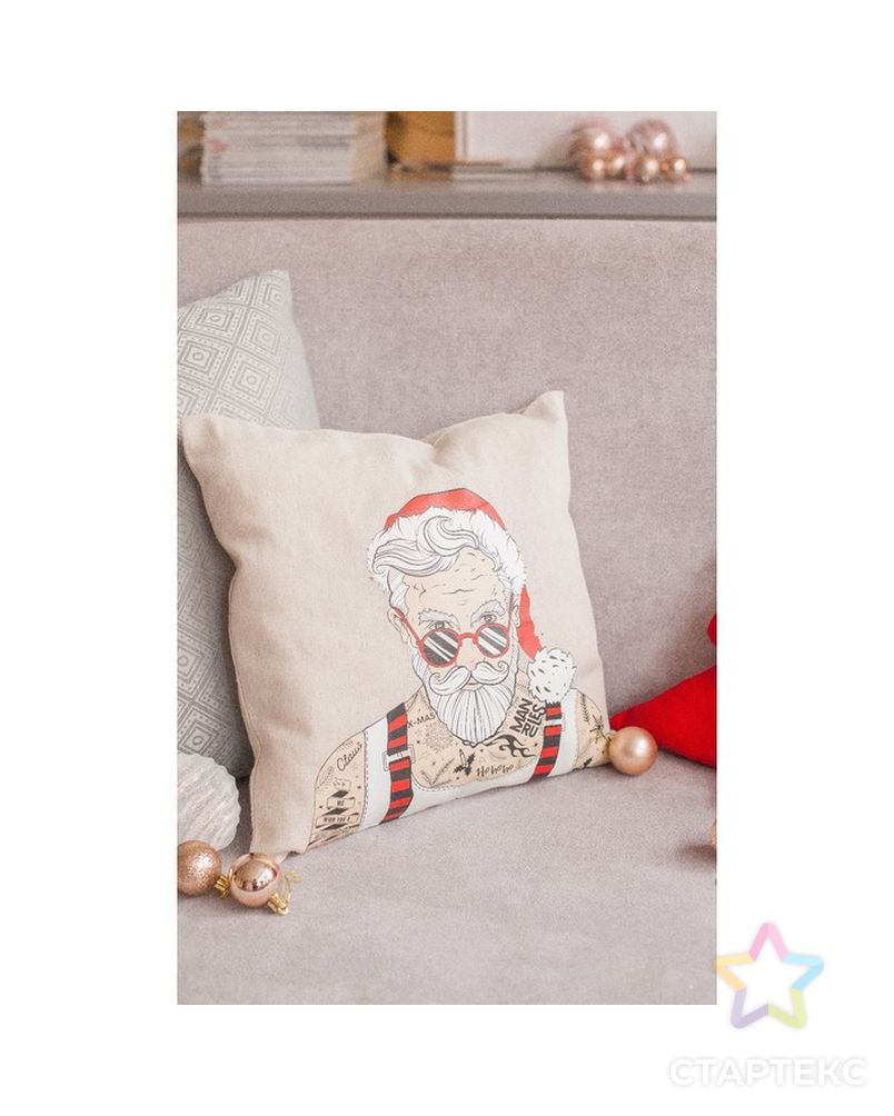 Интерьерные подушки Bad Santa, набор для шитья 21х29,7 см арт. СМЛ-16457-1-СМЛ3951528 5