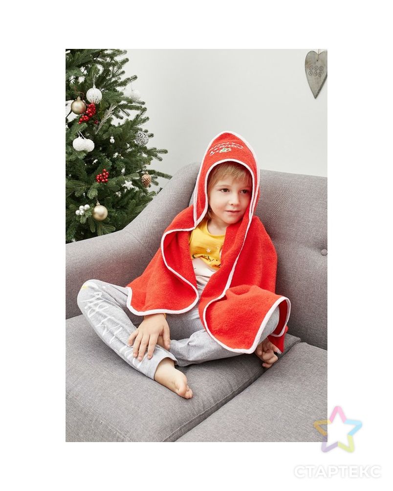 Подарочный набор "Santa baby " полотенце 85х85 см, варежка, хлопок 100% арт. СМЛ-16826-1-СМЛ3966760