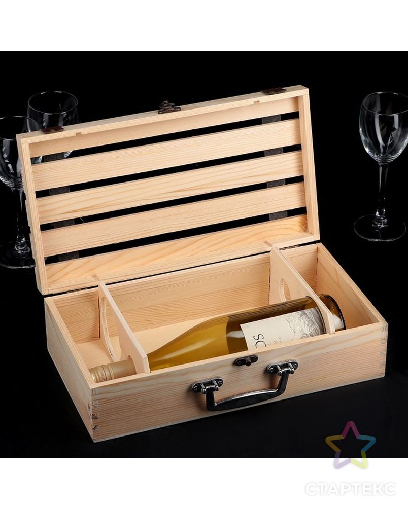 Ящик для хранения вина 35×20 см "Феррара" арт. СМЛ-64783-1-СМЛ0003972299 5
