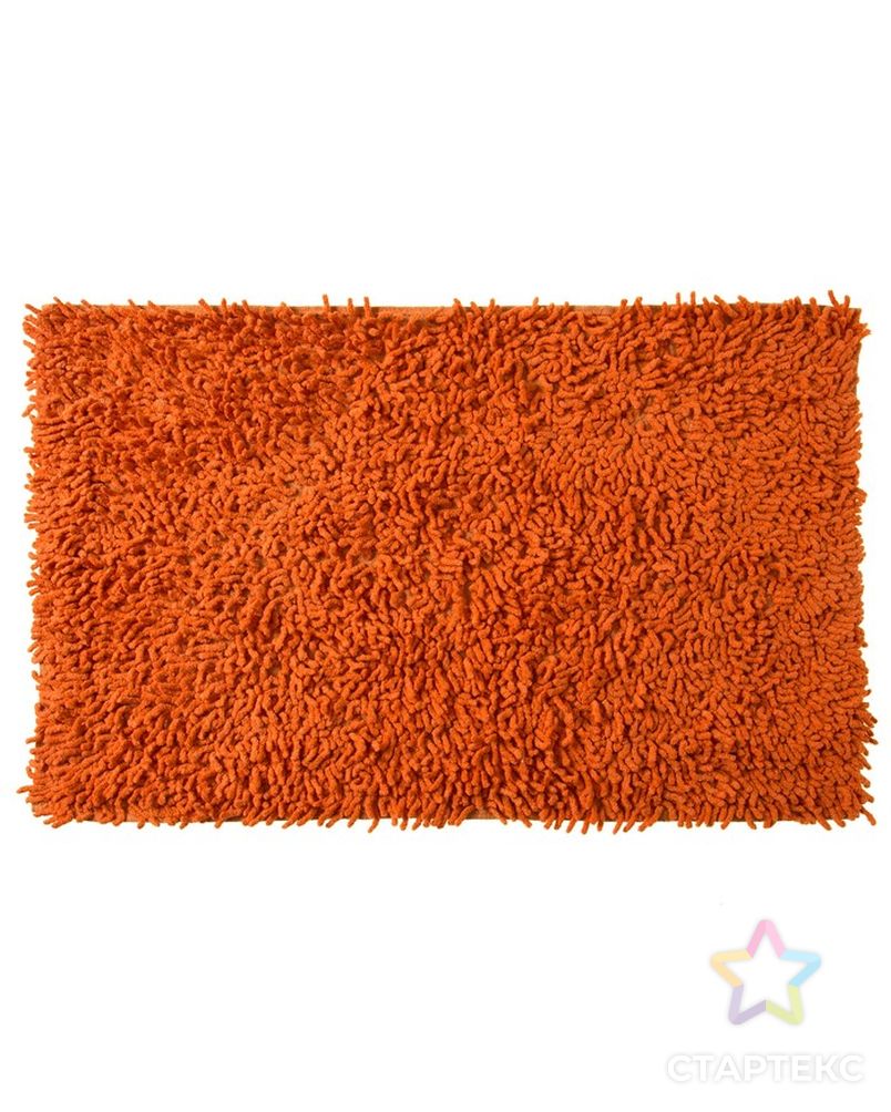 Ковёр «Шегги», 50 х 80 см, цвет оранжевый, хлопок арт. СМЛ-31593-1-СМЛ3976670