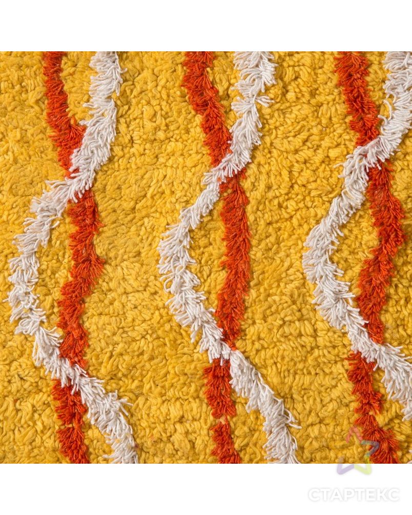 Ковёр «Зебра», 50 х 80 см, цвет желтый, хлопок арт. СМЛ-31602-1-СМЛ3976679 3