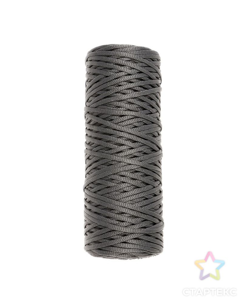 Шнур для вязания "Классика" 100% полиэфир 3мм 100м  (283 св.серый) арт. СМЛ-23849-13-СМЛ3993939 2