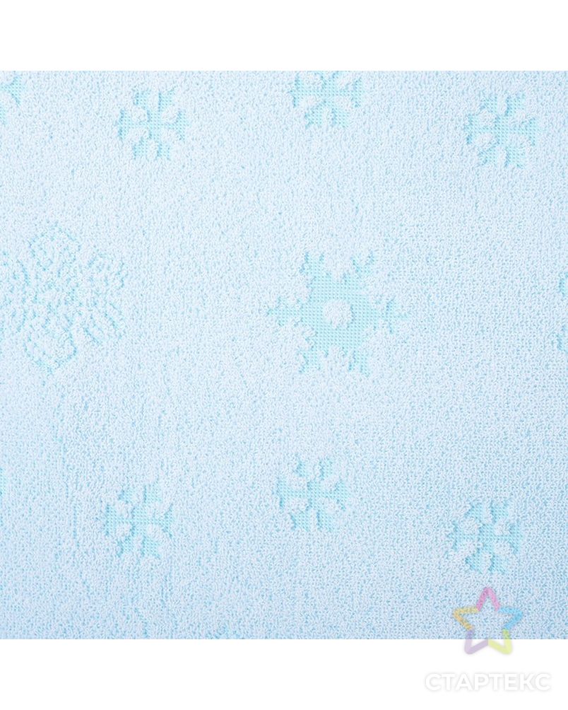 Полотенце махровое Снегопад, цвет светло-бирюзовый, размер 50х90 см, 100 % хлопок арт. СМЛ-17413-1-СМЛ3997220 2