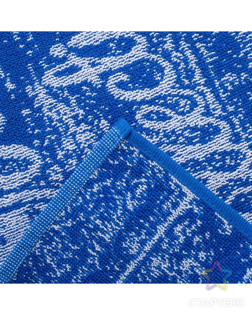 Полотенце махровое Шишечки, цвет синий, размер 50х30 см, 100 % хлопок арт. СМЛ-17415-1-СМЛ3997222