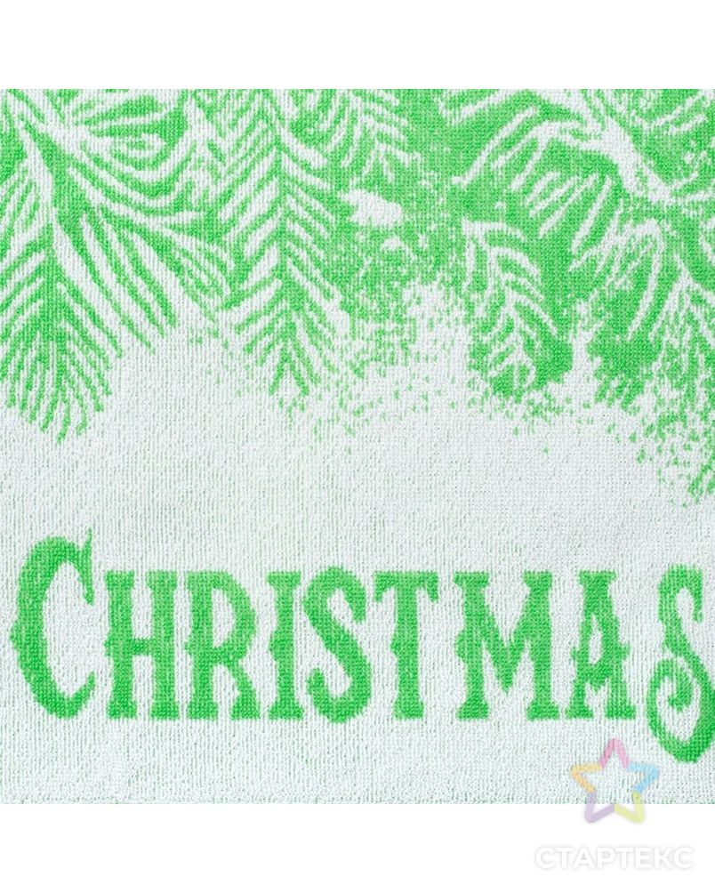 Заказать Полотенце махровое Privilea 19C4 Merry Christmas1 50х30 см, зеленый, хлопок 100% арт. СМЛ-17439-1-СМЛ3997311 в Новосибирске