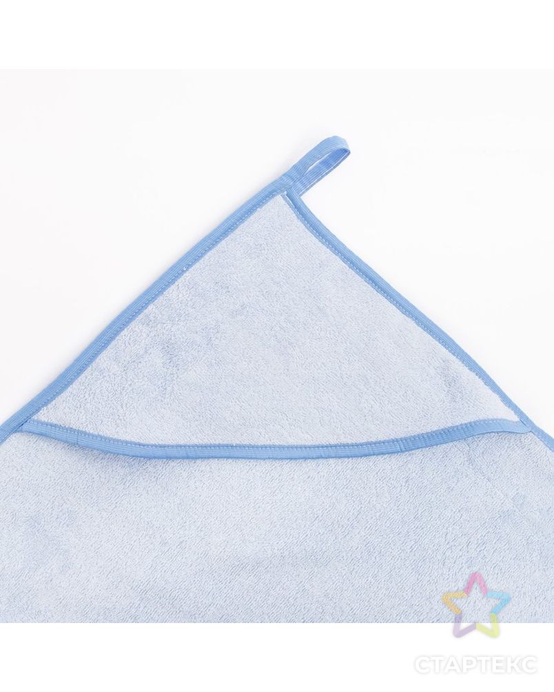 Пеленка-полотенце для купания голубой, 100 х 75см махра 300г/м хл100% арт. СМЛ-34019-1-СМЛ3998171 3