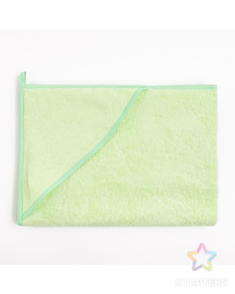 Пеленка-полотенце для купания зеленый 100 х 075см махра 300г/м хл100% арт. СМЛ-34020-1-СМЛ3998173