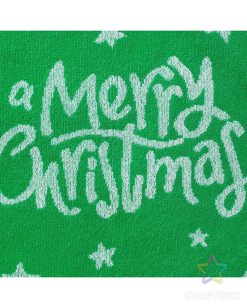Полотенце махровое Privilea19C4  Merry Christmas 6 50х30 см, зеленый, хлопок 100% арт. СМЛ-17452-1-СМЛ3998463 2