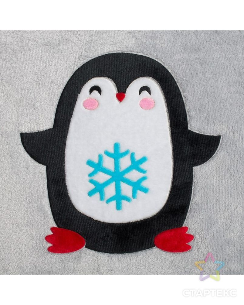 Набор подарочный "Крошка Я" Пингвин, плед 90х100 см, игрушка, носки 0-12мес арт. СМЛ-17463-1-СМЛ3999162