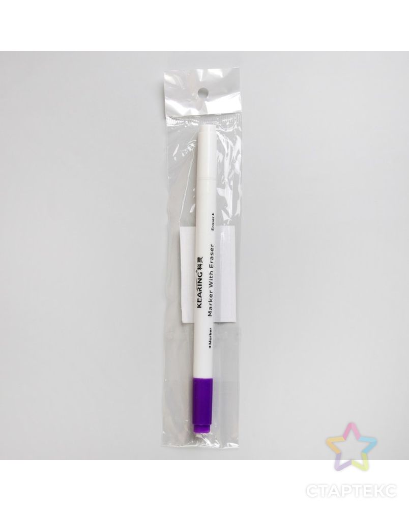 Маркер для ткани, двусторонний, 16см (фиолетовый/белый) арт. СМЛ-17642-1-СМЛ4003280 6