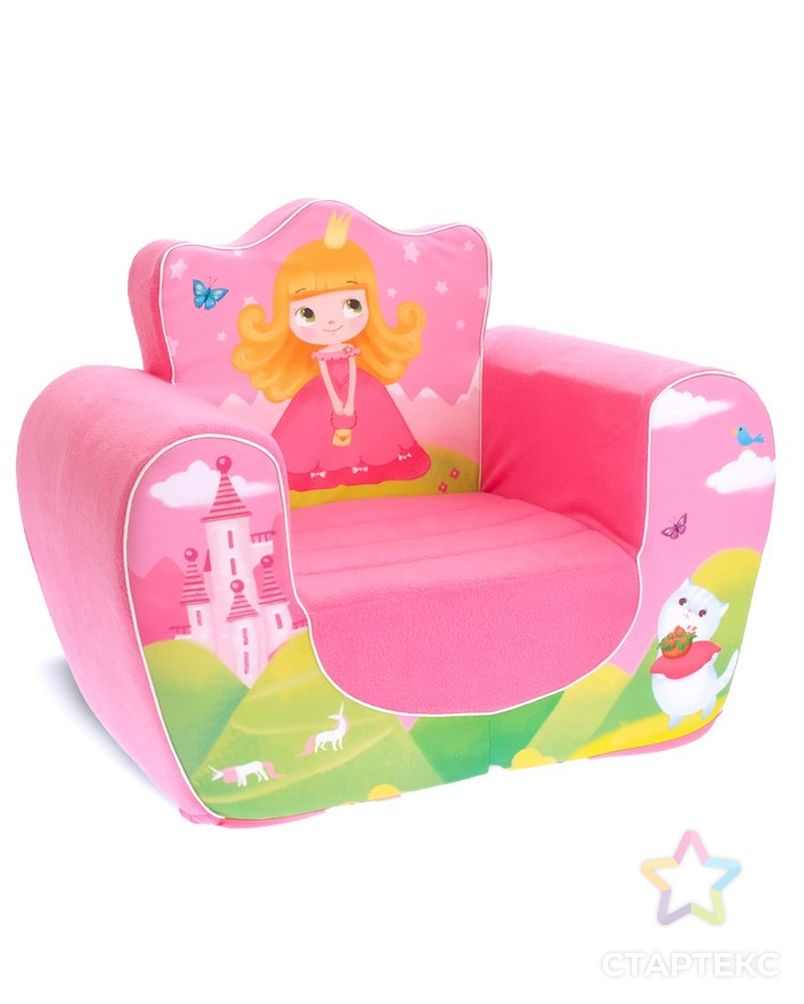 Мягкая игрушка «Кресло Принцесса», цвет розовый арт. СМЛ-62488-1-СМЛ0004012415 2