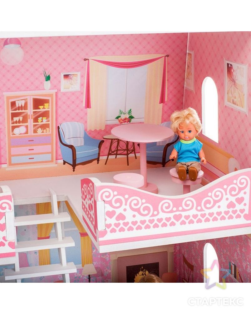 Кукольный домик «Адель Шарман» с мебелью и аксессуарами 7 шт. арт. СМЛ-165798-1-СМЛ0004018642 7