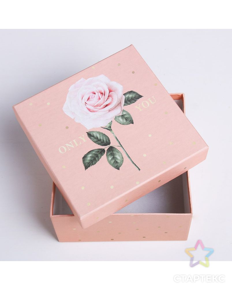 Набор подарочных коробок 10 в 1 «Цветы», 10.2 × 10.2 × 6–28.2 × 28.2 × 15 см арт. СМЛ-126882-1-СМЛ0004021356 2