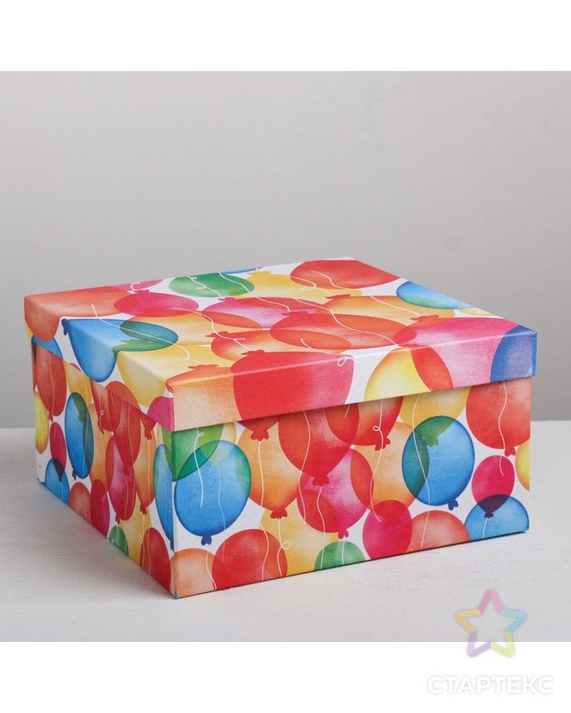 Набор подарочных коробок 10 в 1 «Поздравления», 10.2 × 10.2 × 6‒28.2 × 28.2 × 15 см арт. СМЛ-66248-1-СМЛ0004021358 6