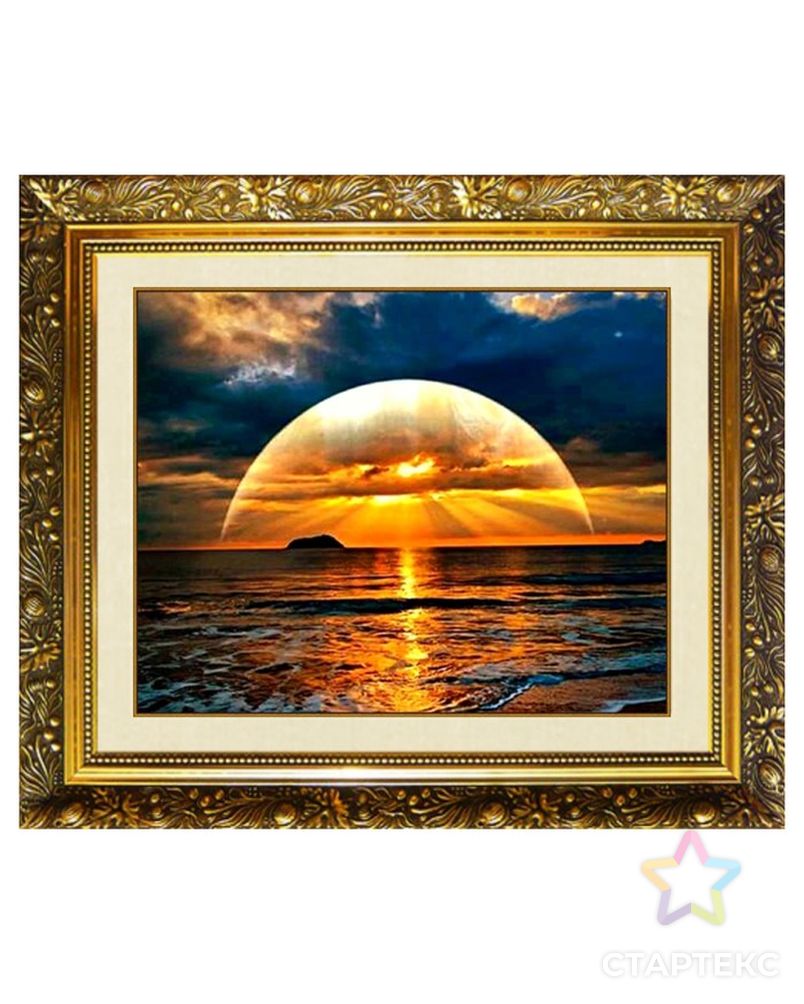 Алмазная мозаика на подрамнике "Морское великолепие" 50×40см, 35 цветов арт. СМЛ-30805-1-СМЛ4023412