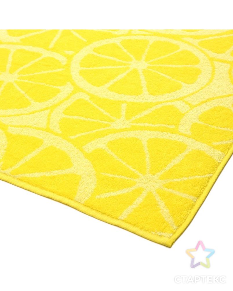 Полотенце махровое Lemon color, 100х150 см арт. СМЛ-24102-3-СМЛ4039733