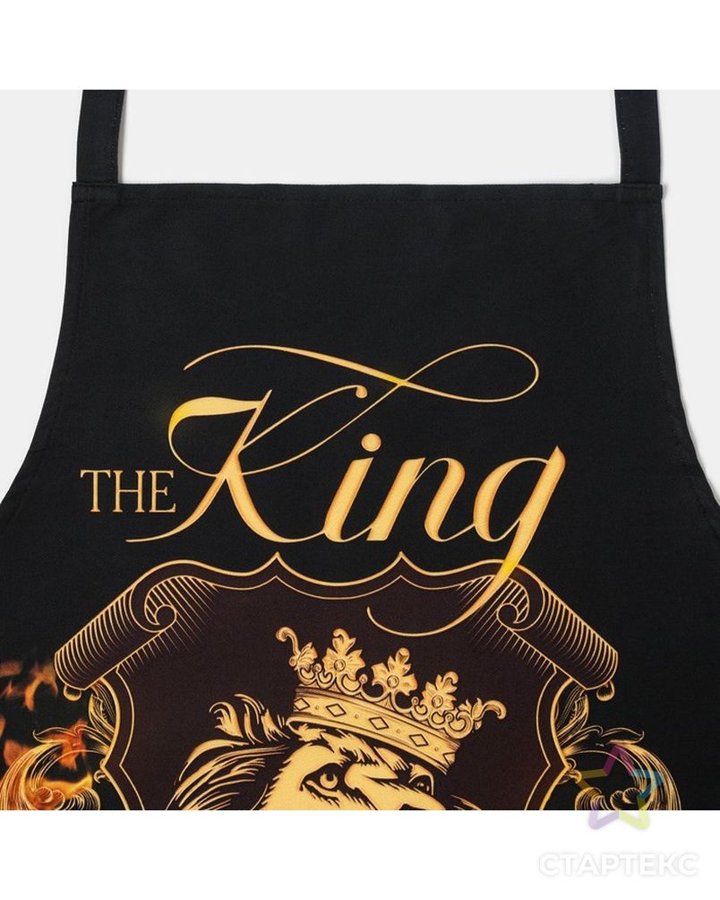 Фартук "Этель" The King of the kitchen  73х71 см см, 100% хл, саржа 190 гр/м2 арт. СМЛ-18374-1-СМЛ4042648