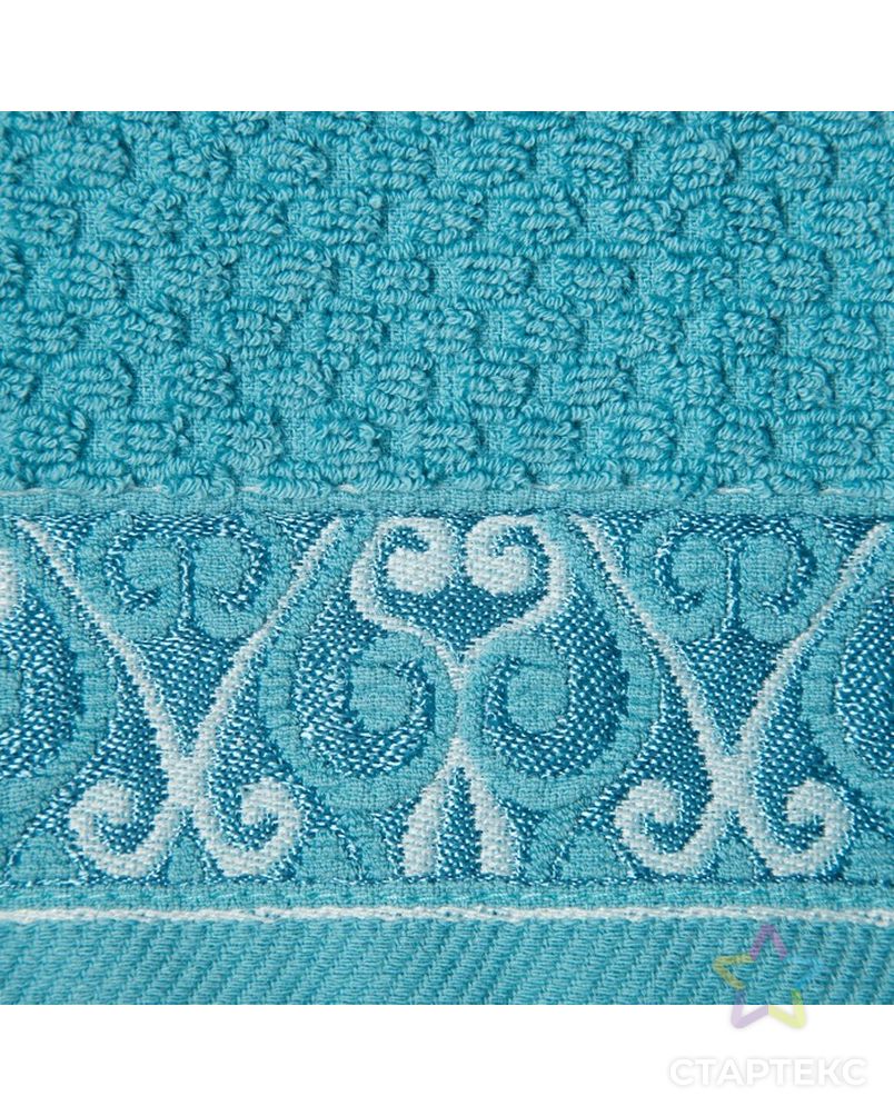 Полотенце махровое «Пальмира», размер 40х70 см, серо-голубой, хлопок 100% арт. СМЛ-24171-2-СМЛ4060533