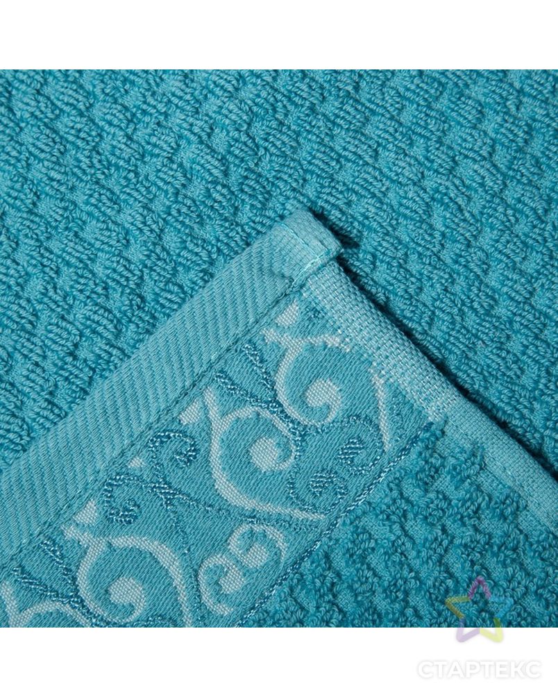 Заказать Полотенце махровое «Пальмира», размер 40х70 см, серо-голубой, хлопок 100% арт. СМЛ-24171-2-СМЛ4060533 в Новосибирске