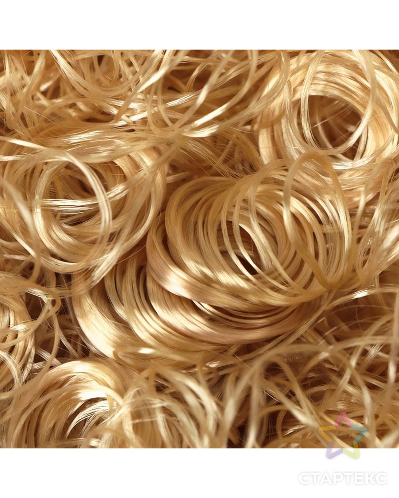 Волосы для кукол "Кудряшки" 70 г, размер завитка: 1 см, цвет D010А арт. СМЛ-18678-1-СМЛ4062815 2