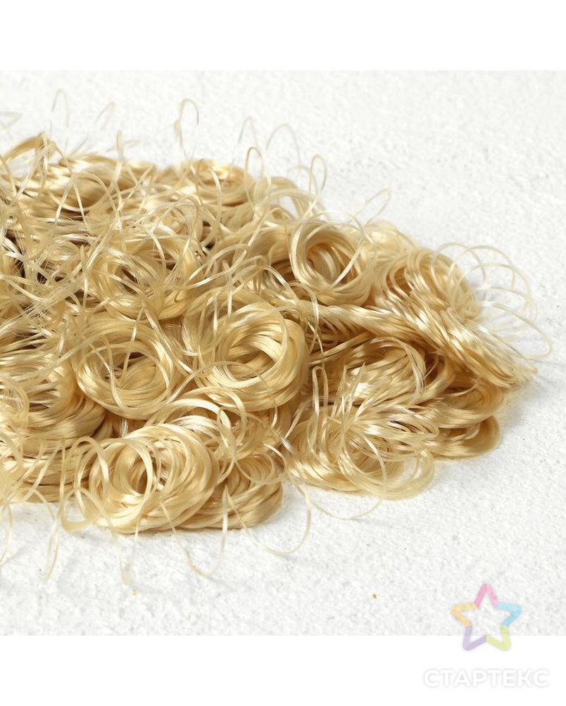 Волосы для кукол "Кудряшки" 70 г, размер завитка: 1 см, цвет D7107 арт. СМЛ-18684-1-СМЛ4062821