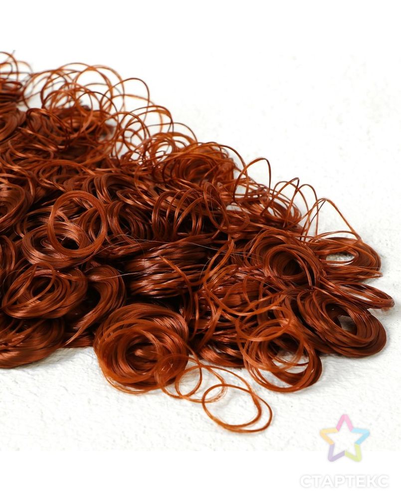 Волосы для кукол "Кудряшки" 70 г, размер завитка: 1 см, цвет D6137 арт. СМЛ-18693-1-СМЛ4062830 1