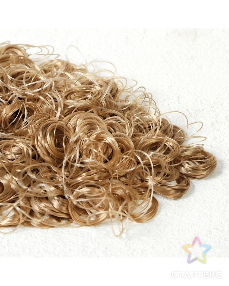 Волосы для кукол "Кудряшки" 70 г, размер завитка: 1 см, цвет D001 арт. СМЛ-18696-1-СМЛ4062833 1