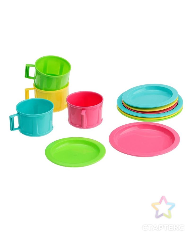 Набор посуды «Ириска 5», цвета МИКС арт. СМЛ-63240-1-СМЛ0004076703