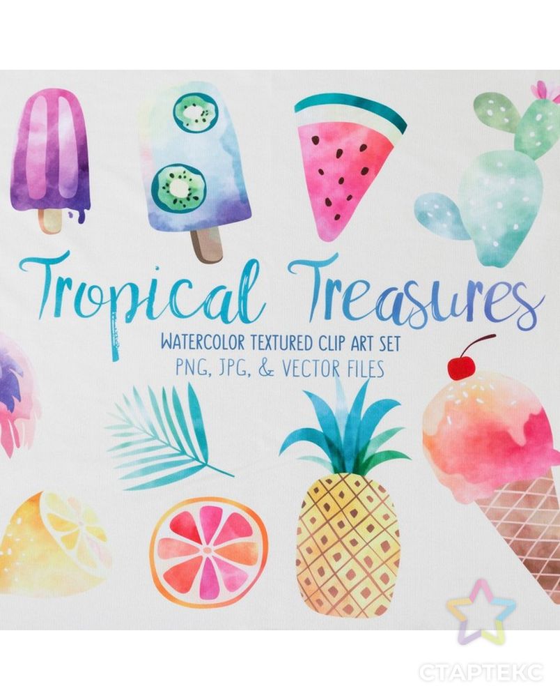 Полотенце пляжное Этель "Tropical", 75*140 см, микрофибра, 100% п/э арт. СМЛ-18986-1-СМЛ4080021