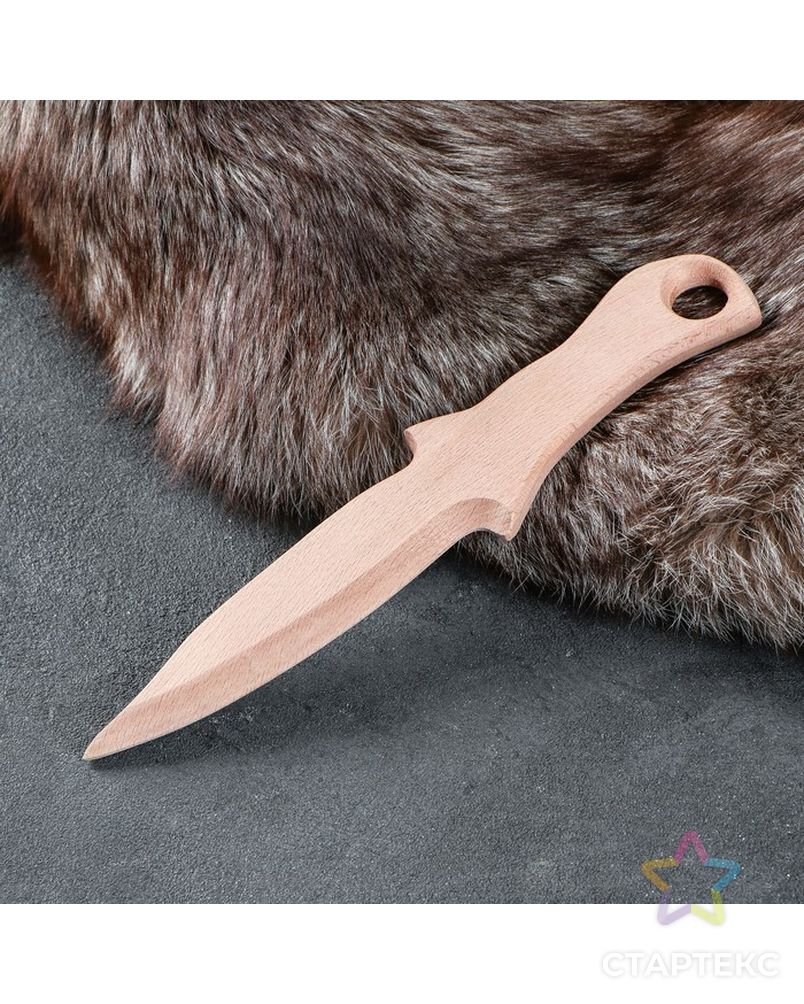 Сувенир деревянный "Нож", 29 х 6 см, массив бука арт. СМЛ-65158-1-СМЛ0004101548 1