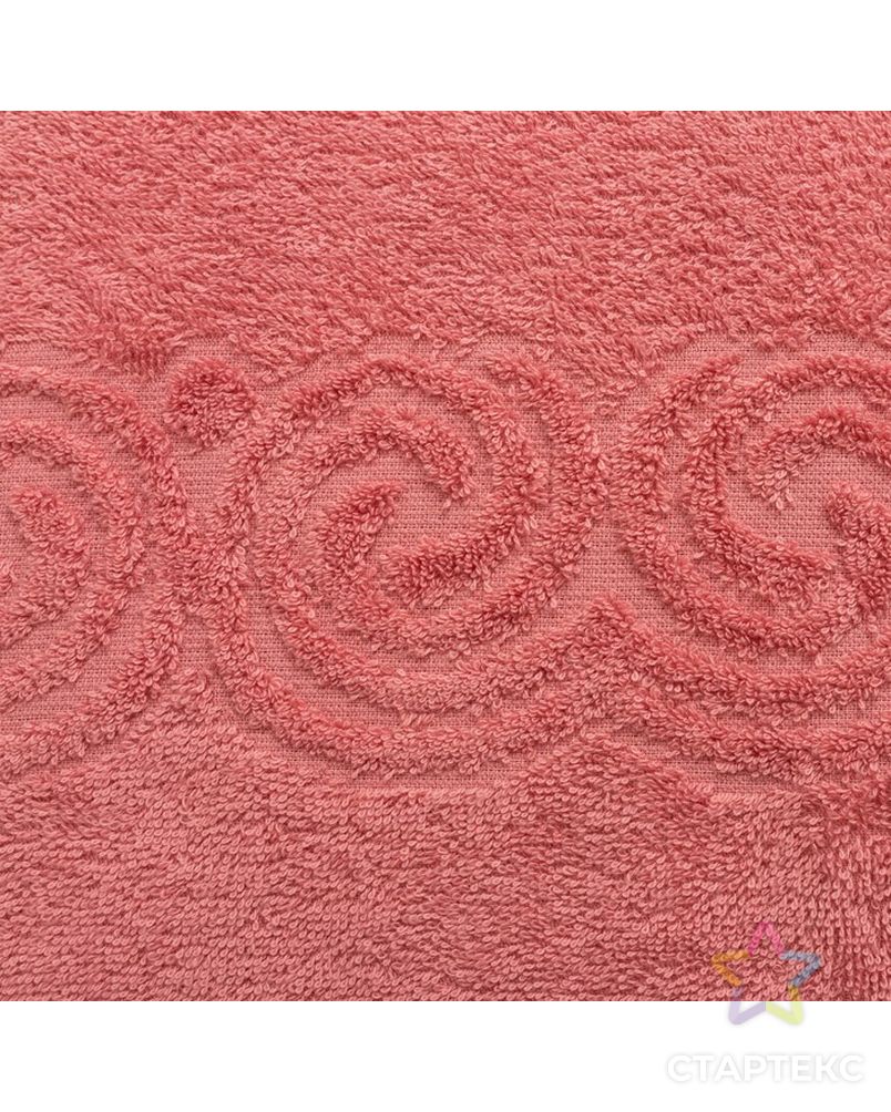 Полотенце махровое  Love Life "Border" 30*60 пыльный розовый,100% хлопок,360 г/м2 арт. СМЛ-19409-1-СМЛ4110685