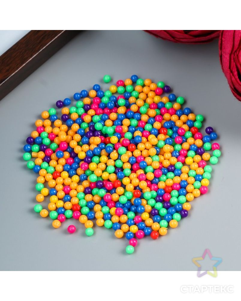 Заказать Набор декора для творчества пластик "Разноцветные шарики" 20 гр d=0,4 см арт. СМЛ-26998-1-СМЛ4126292 в Новосибирске