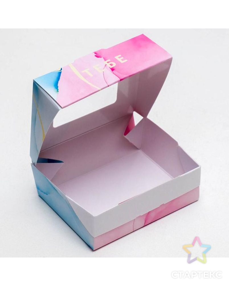 Коробка складная «Тебе», 10 × 8 × 3.5 см арт. СМЛ-66312-1-СМЛ0004127454 2