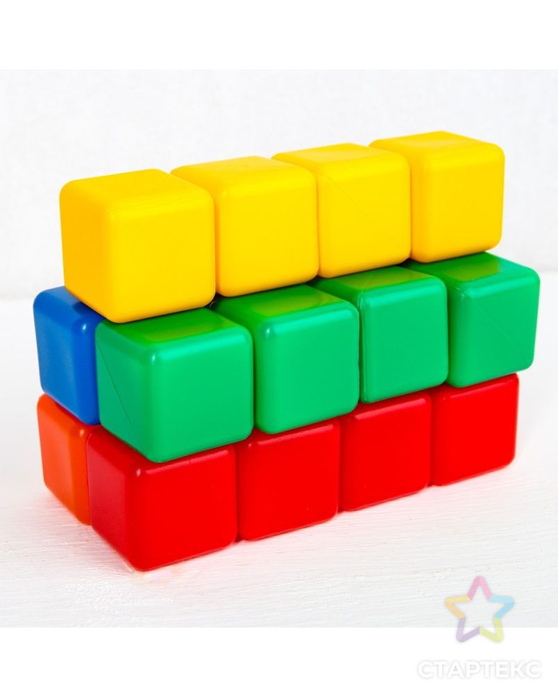 Набор цветных кубиков, "Смешарики", 20 штук, 4х4 см арт. СМЛ-126863-1-СМЛ0004131402 3