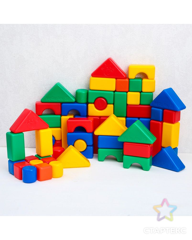 Набор цветных кубиков, "Смешарики", 60 элементов, 4х4 см арт. СМЛ-110357-1-СМЛ0004131403 3
