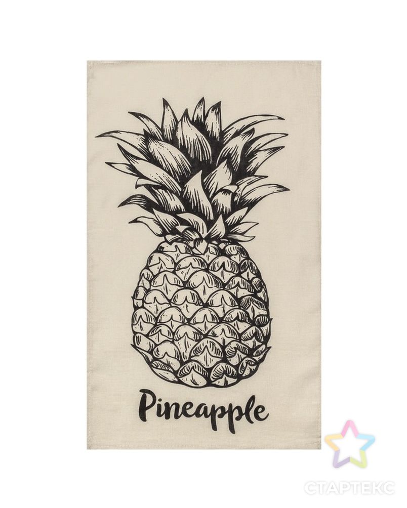 Полотенце кух."Доляна" Pineapple 35х60 см, 100% хл, 160г/м2 арт. СМЛ-121053-1-СМЛ0004136466