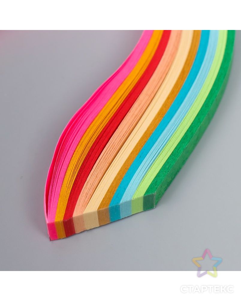 Полоски для квиллинга "Цветные" (набор 500 полосок) МИКС ширина 1,5 см длина 26 см арт. СМЛ-205242-1-СМЛ0004147013 6